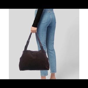Brown suede Miu Miu shoulder bag